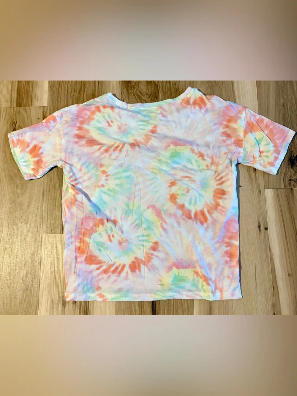 Girls Pastel Tie-Dye Short Sleeve Tee - Multicolor